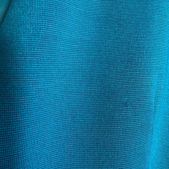 Trina Turk Blue Pleated Sheath Cocktail Dress Size 0 (26 inch waist) - Picture 3 of 8